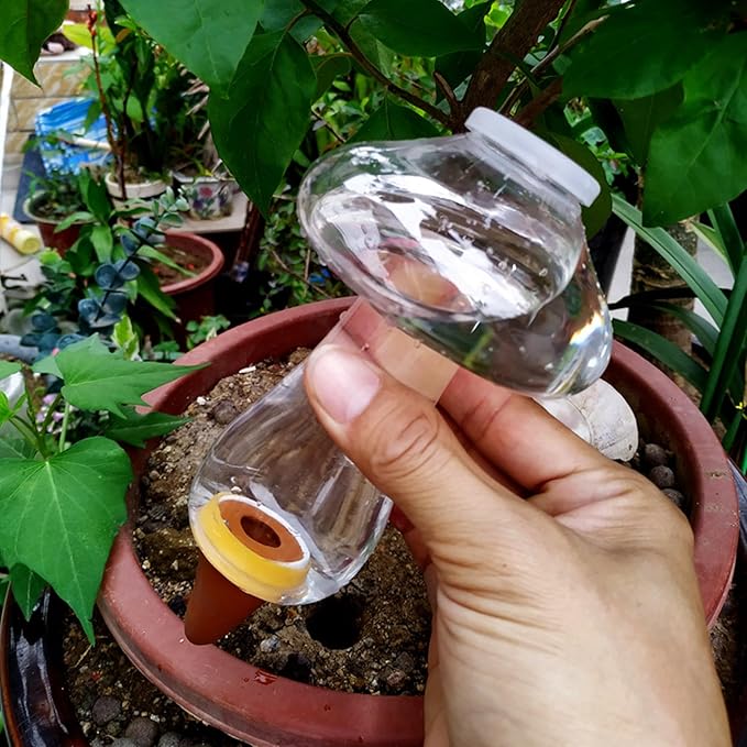 Mushroom Shape Self Watering Spikes, Plant Watering Bulbs Drip Irrigation System Devices for Indoor and Outdoor Plants