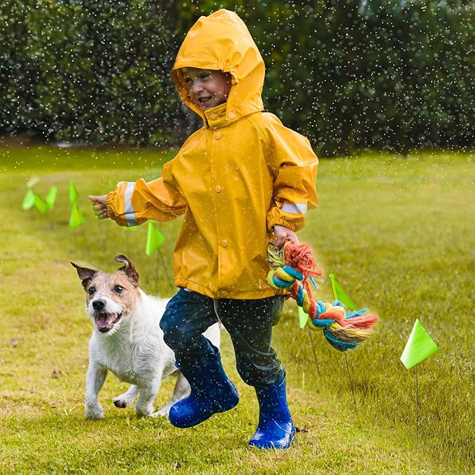 Zozen Marking Flags, Green Color | 1000 Pcs | 15x4x5 Inch, Yard Flags for Lawn & Irrigation & Landscape & Sprinkler & Survey & Dog Training.