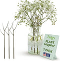 Plant Support Stakes, Stem Holder Structures for Indoor & Outdoor Use, Garden Accessories for Climbing & Potted Plants, Trellis Alternative - Moonstone, 3 Pack, 22" L, Original