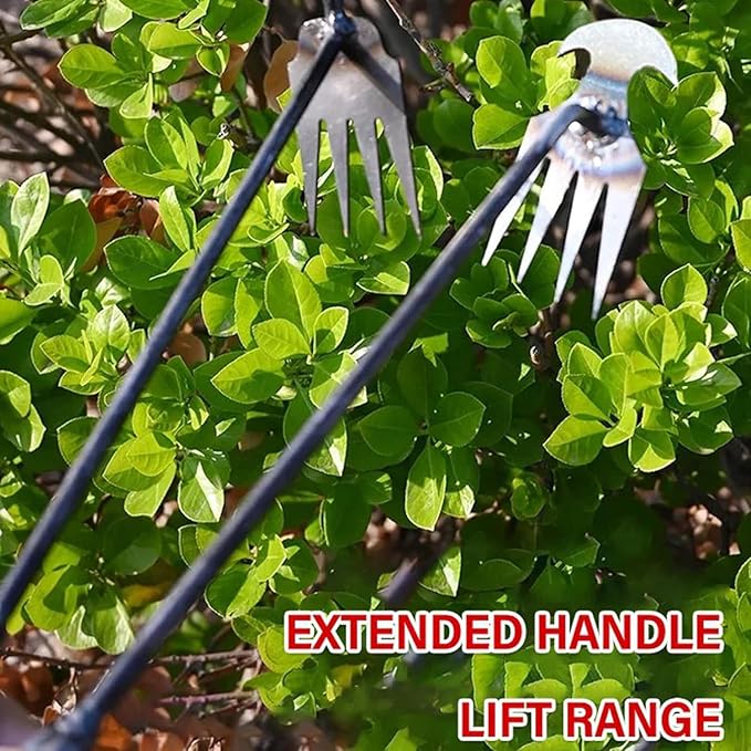 Weeding Artifact Uprooting Garden Weeding Tool, Upgraded Weed Removal Tool, Stainless Steel/Manganese Steel Weed Puller Manual Weeders for Home Gardening Yard Farmland (11 Teeth-Weed Tool)