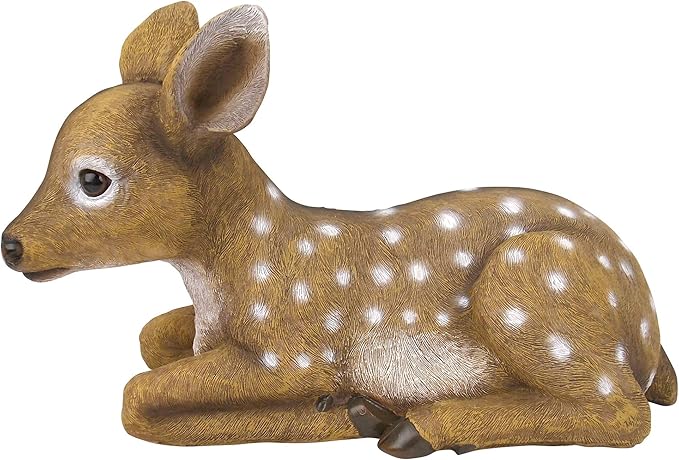 Design Toscano QM2787100 Darby, The Forest Fawn Baby Deer Statue, full color