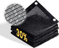 VICLLAX 30% Shade Cloth, 3x18FT Durable Black Mesh Trap with Every 3 FT Grommet, Sun Shade Fabric Netting for for Plants Cover, Greenhouse, Chicken Coop, Barn Kennel, Garden Patio