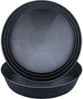 Plant Saucer 14 Inch 2 Pack 10 12 14 16 18 20 25, Plastic Plant Trays for Pots，Extra-Deep Plant Water Dray Tray, Bird Bath Bowl, Heavy Flower Plant Saucers Indoors and Outdoor No Holes