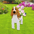 Brown and White Cocker Spaniel Dog Planter Plant Pots,Cute Garden Dog Flower Planter,Dog Planters Birthday Gifts for Women,Office,Indoor/Outdoor Decor（9.45 * 9.17 * 13.39in）