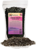 African Violets and Gesneriad Premium Soil Mix - Horticultural Perlite (25%) + Vermiculite (25%) + Sphagnum Peat Moss (50%) - Made in USA - (2 Quart Bag)