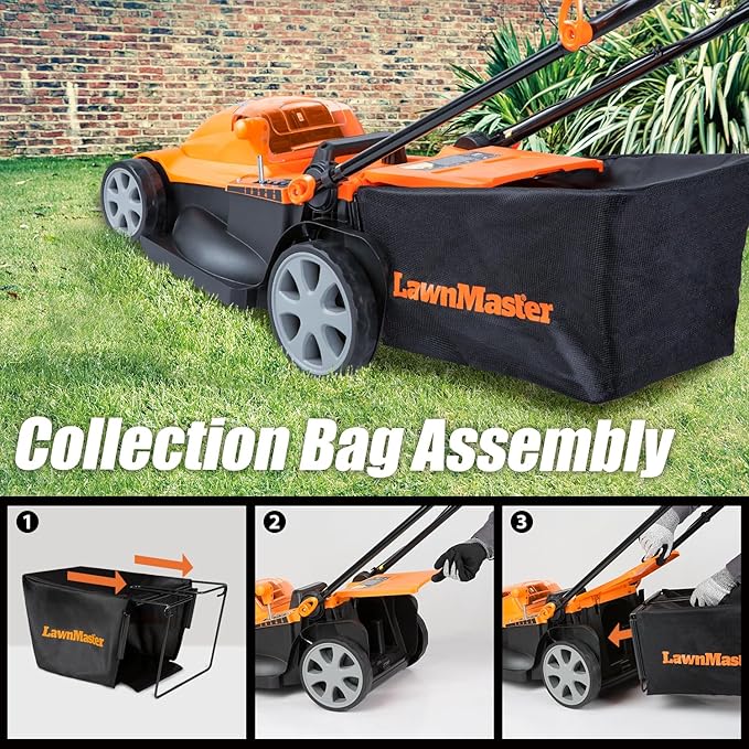 LawnMaster CLMF4817E 48V MAX* Brushless Mower with 2X24V MAX* 4.0Ah Battery and a Dual Charger