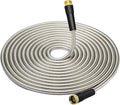 Water Hoses 12 feet – 3/4'' Fittings, Flexible Garden Hoses for Garden Watering, Outdoor Cleaning, House Cleaning, Car Washing, Swimming Pool, Camping, Agricultural Irrigation, Dog Bathing