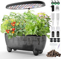 Indoor Hydroponics Growing System, 12 Pods Smart Herb Garden Planter with LED Grow Light Plant Germination Kit (No Seeds), Ideal Gift for Gardening Lovers, Gift Ideas for Women Men