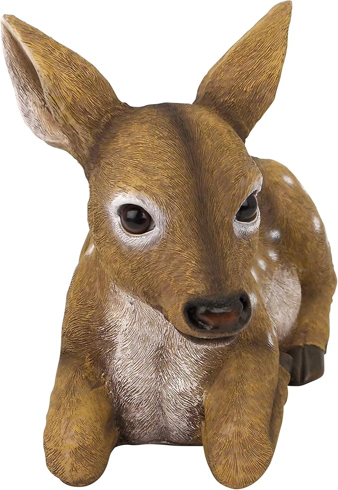 Design Toscano QM2787100 Darby, The Forest Fawn Baby Deer Statue, full color
