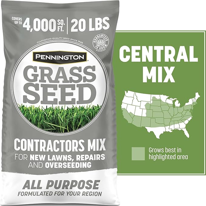 Pennington Contractors Grass Seed Mix Central 20 lb