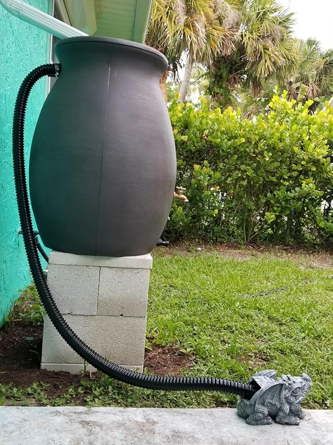 Pond Tubing ID 3/4” × 10ft Black Corrugated Flexible Reinforced Waterfall Pond Tube Sump Pump Hose, Non-toxic & Kinkproof (10 ft, 3/4" ID)