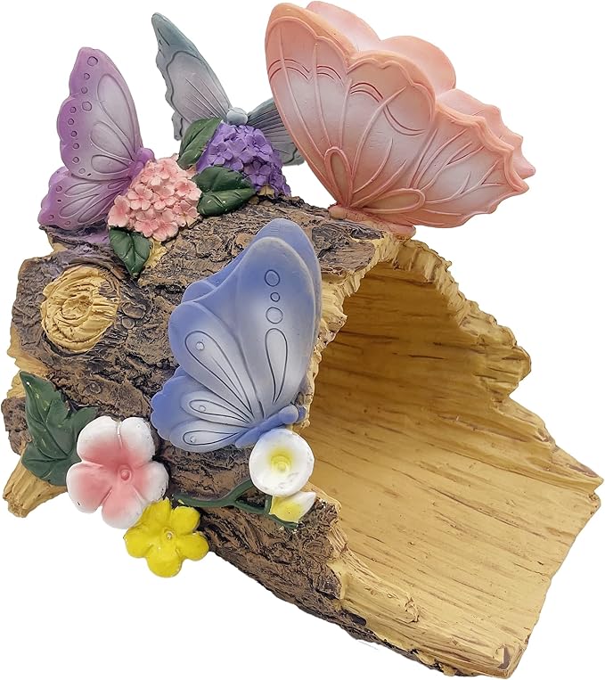 Butterfly Statues Garden Decoration Gutter Downspout Extension Statues,Resin Statue Outdoor Decor,Animal Downspout Diverter,Decorative Gutter Extension,3"×3" Downspout Extender Diverter Splash Block