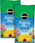Miracle-Gro Moisture Control Potting Mix for Outdoor and Indoor Plants, 16 qt. 2-Pack