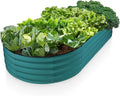 Galvanized Raised Garden Beds Outdoor // 6×3×1 ft Planter Raised Beds for Gardening, Vegetables, Flowers // Large Metal Garden Box // Patented Tool-Free Design (Turquoise)