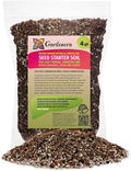 Premium Organic Seed Starter Soil - 4 Quart - All-Purpose Organic Potting Soil for Happy Seedlings and Plants by Gardenera