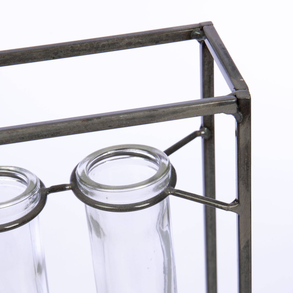 Glass and Metal Vase