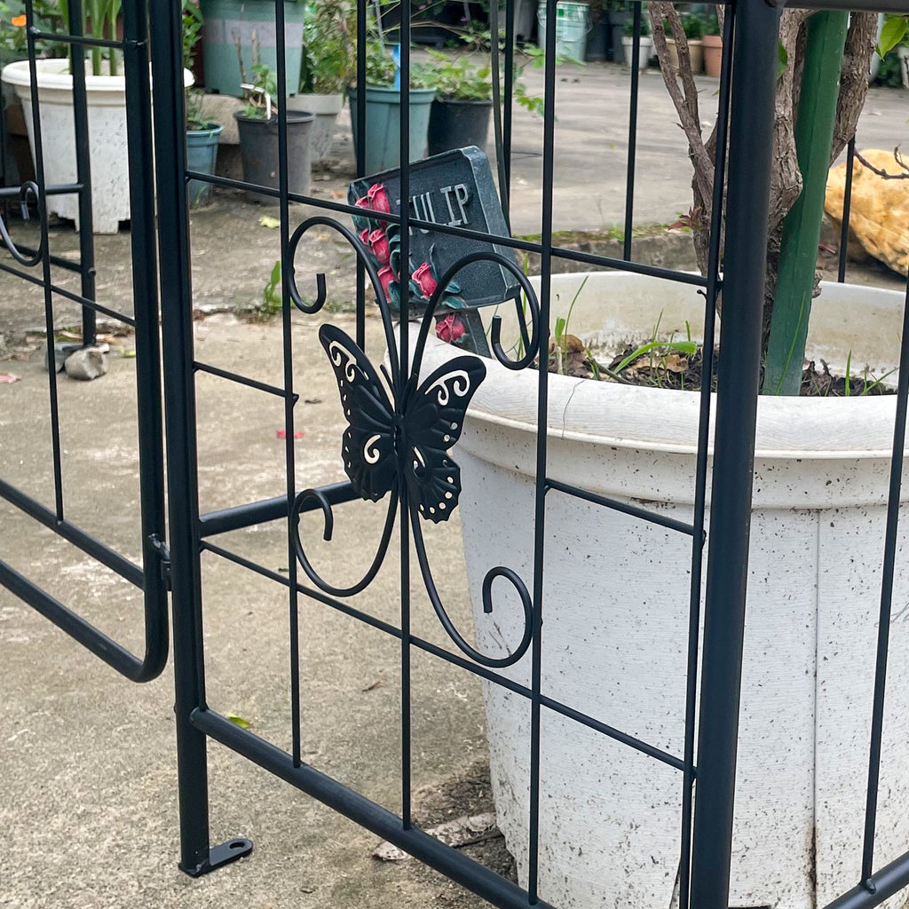 Garden Arch Arbor Trellis for Climbing Plants with Gate
