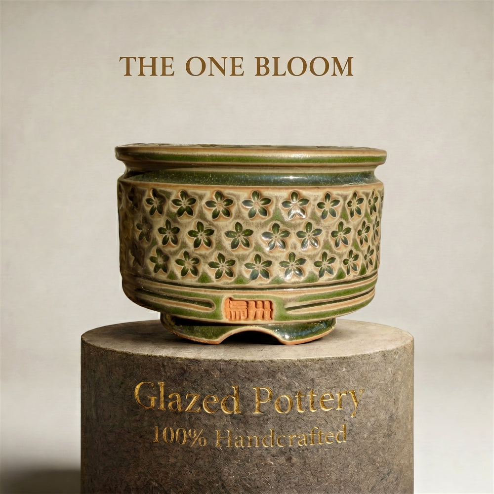 WS-0052 Rustic Handmade Clay Planter Pot - Pot rim diameter: 3"