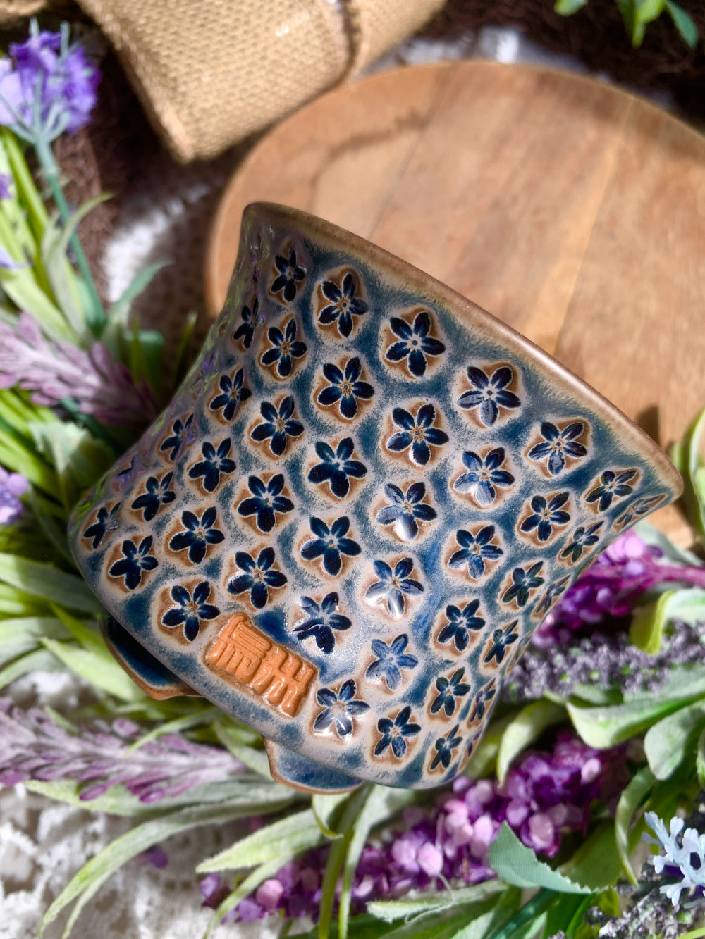 WS0026 Rustic Handmade Clay Planter Pot - Pot rim diameter: 3"