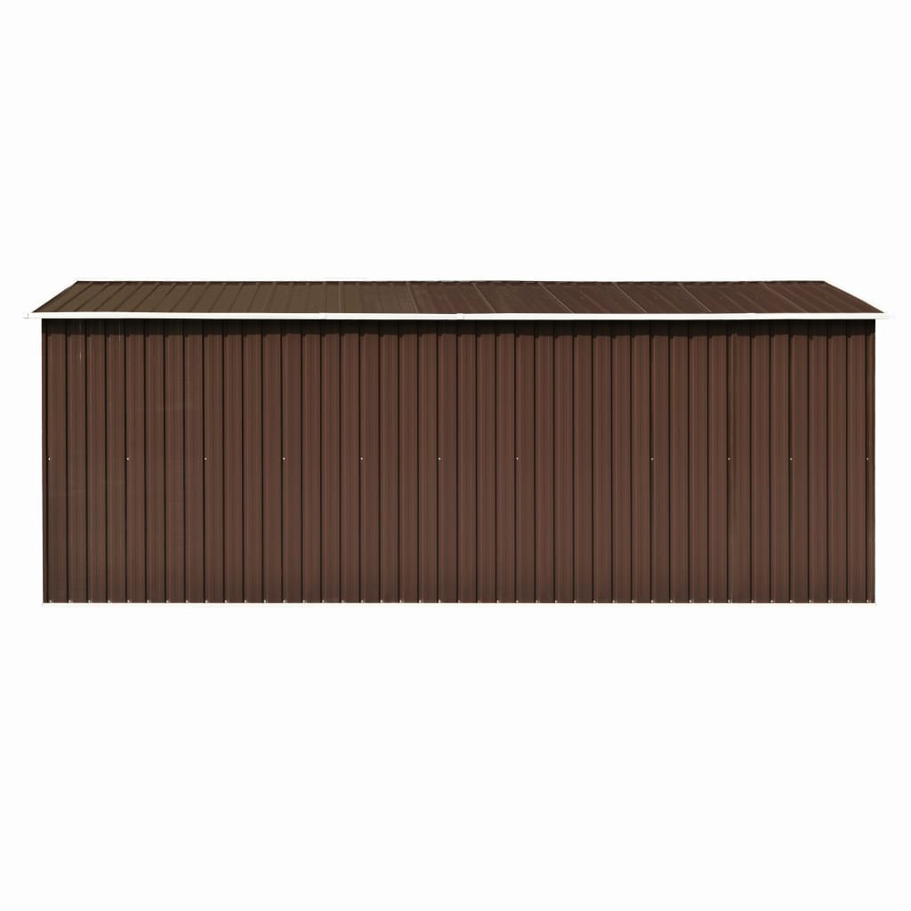 vidaXL Outdoor Storage Shed Garden Shed Metal Storage Backyard Patio Shed Gray