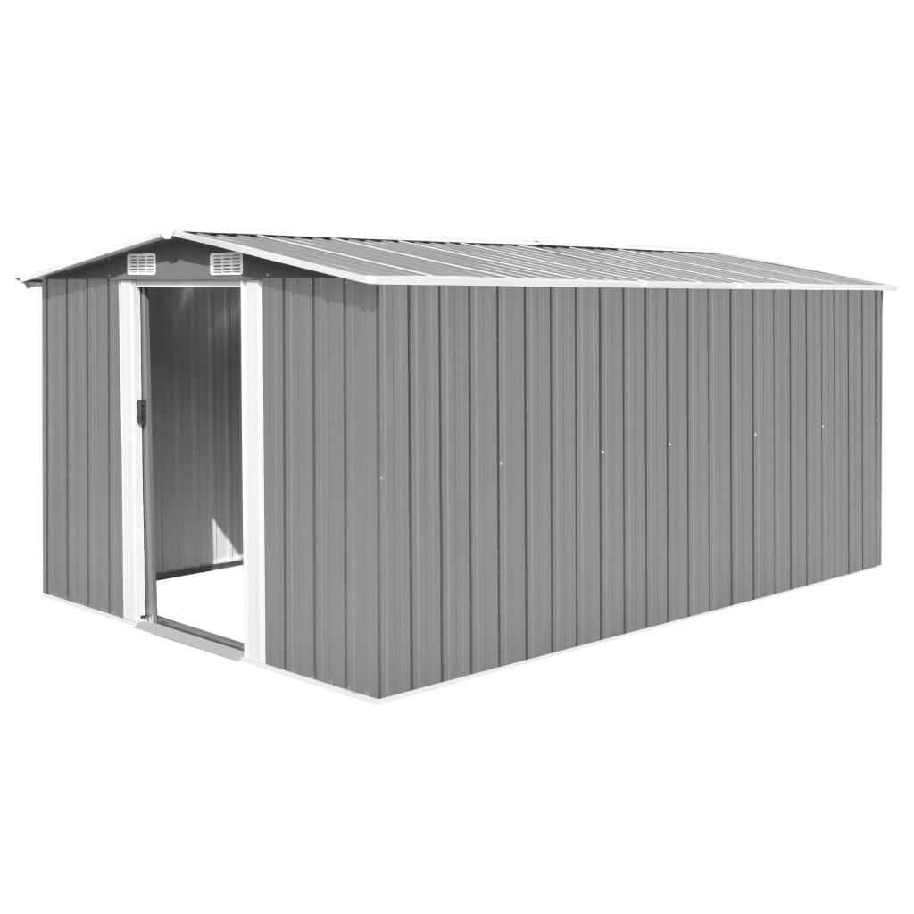 vidaXL Outdoor Storage Shed Garden Shed Metal Storage Backyard Patio Shed
