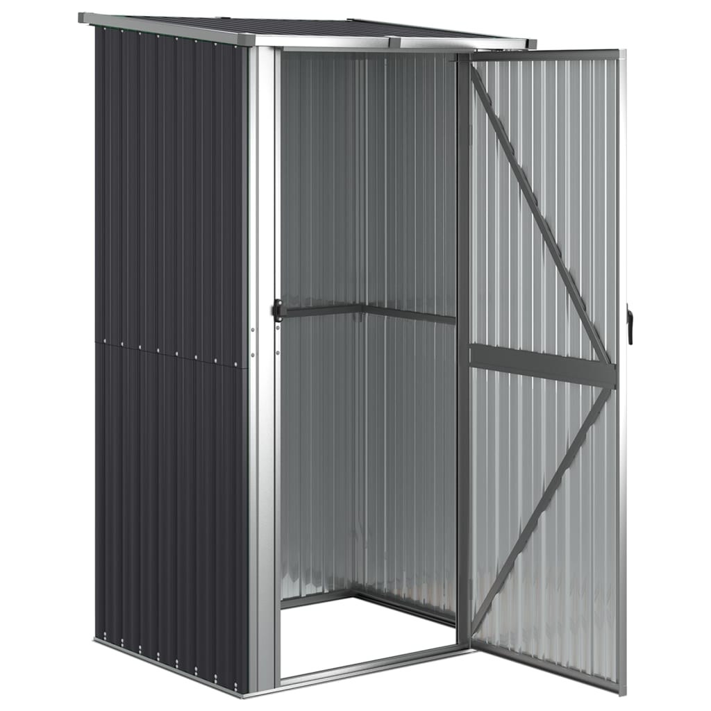 NNEVL Garden Shed Anthracite 118.5x97x209.5 cm Galvanised Steel