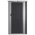 NNEVL Garden Shed Anthracite 118.5x97x209.5 cm Galvanised Steel