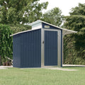 vidaXL Storage Shed Outdoor Garden Shed for Furniture Storage Galvanized Steel