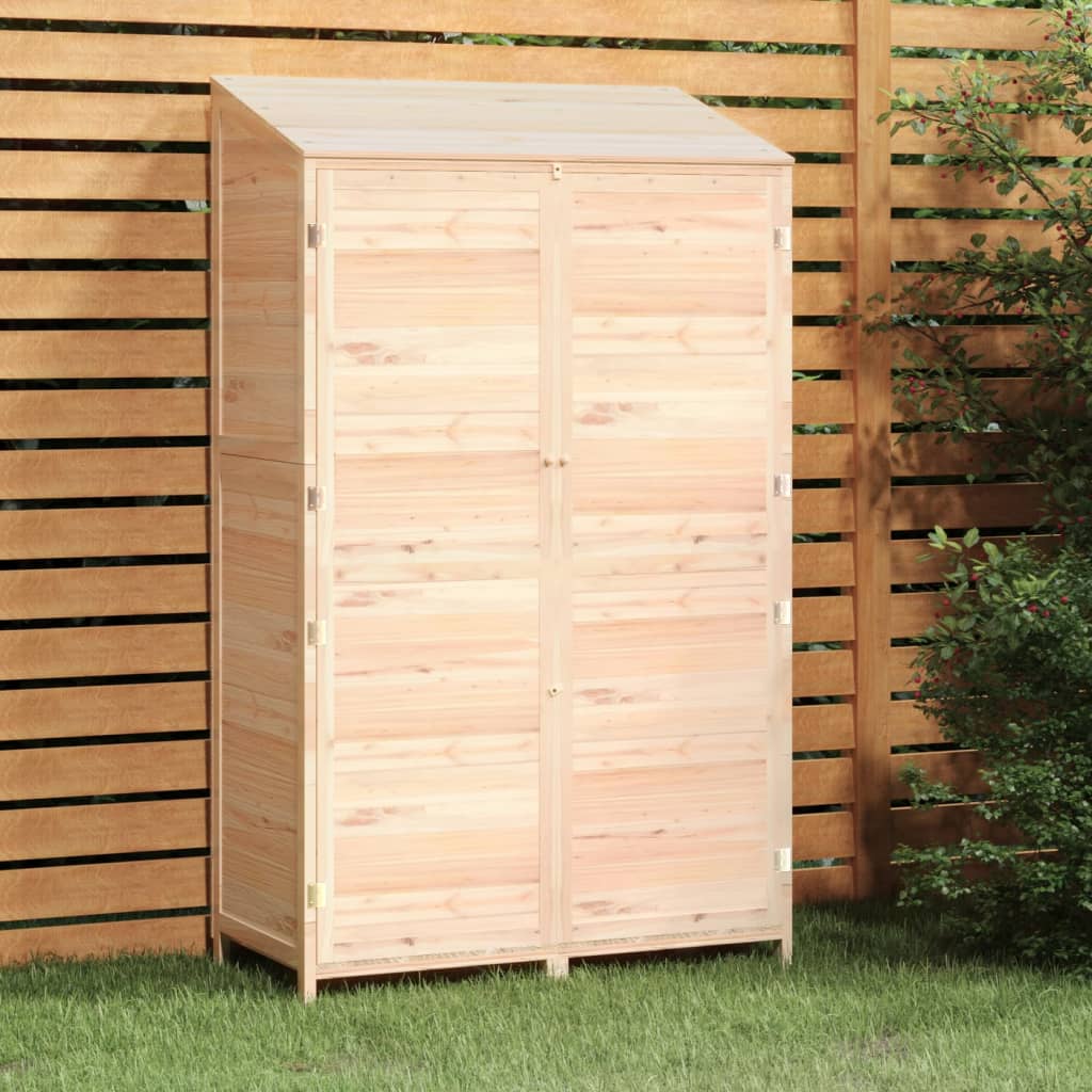 vidaXL Outdoor Storage Shed Garden Shed Wooden Storage Shed Solid Fir Wood