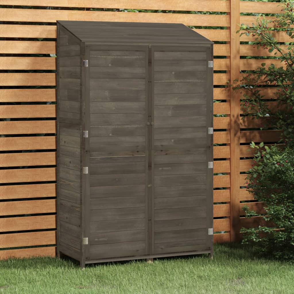 vidaXL Outdoor Storage Shed Garden Shed Wooden Storage Shed Solid Fir Wood