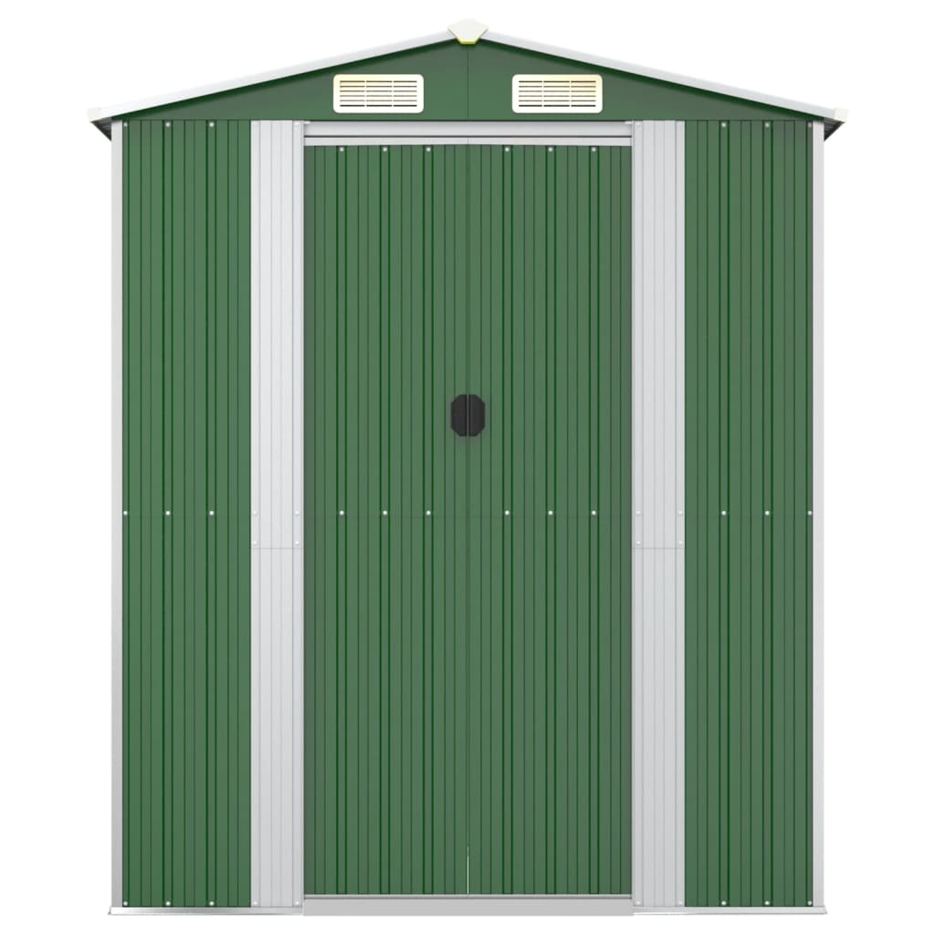 NNEVL Garden Shed Green 192x274x223 cm Galvanised Steel
