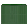 NNEVL Garden Shed Green 192x274x223 cm Galvanised Steel
