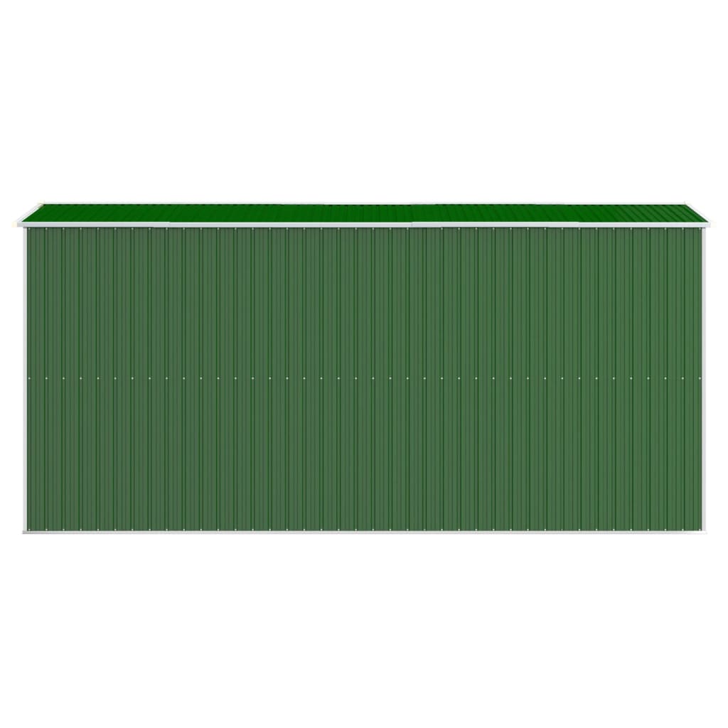 NNEVL Garden Shed Green 192x440x223 cm Galvanised Steel