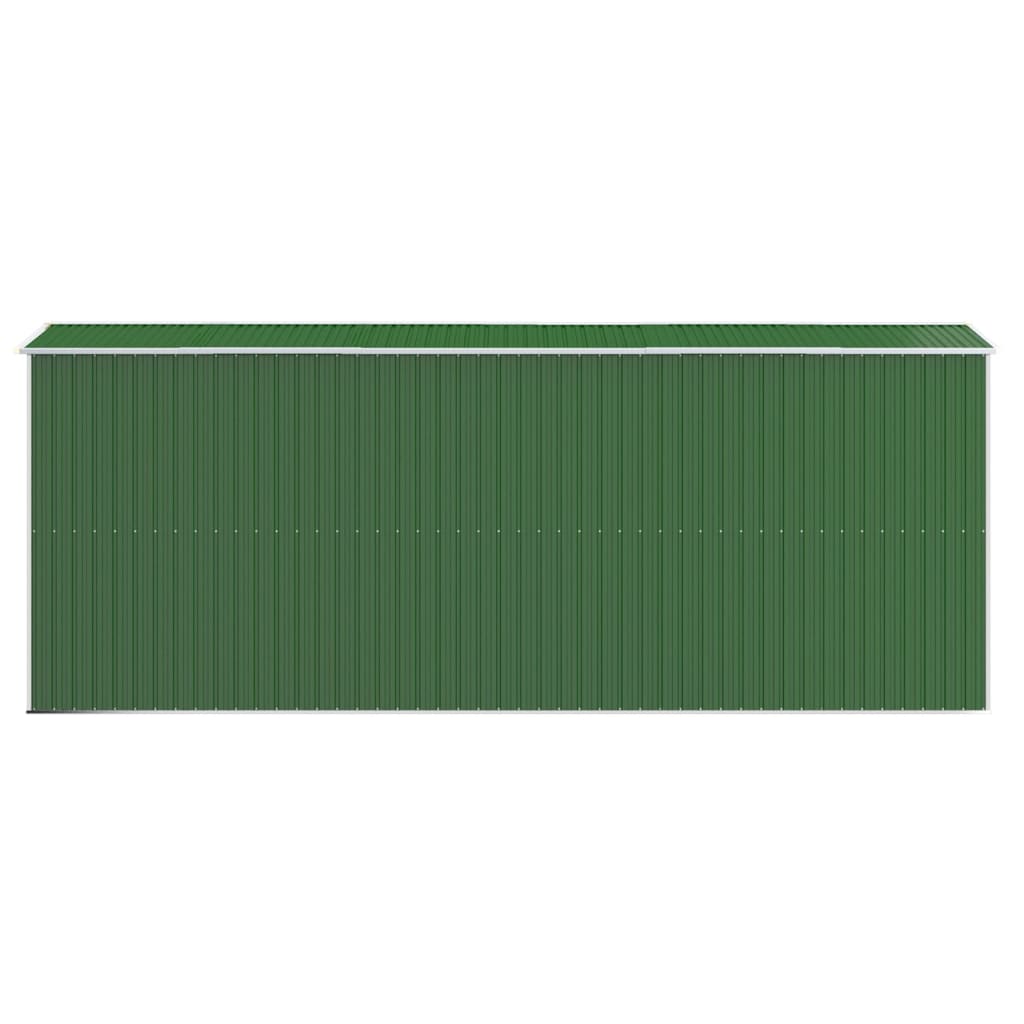 NNEVL Garden Shed Green 192x523x223 cm Galvanised Steel