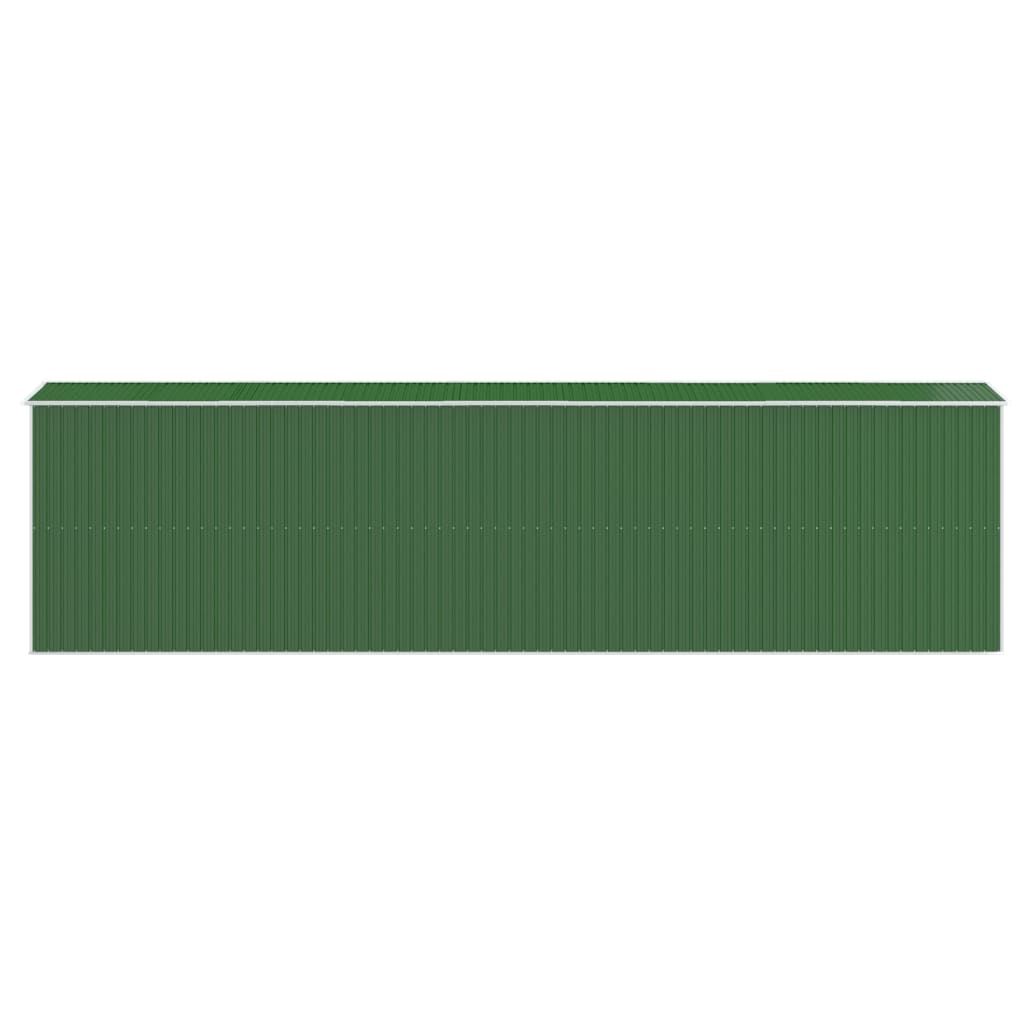 NNEVL Garden Shed Green 192x772x223 cm Galvanised Steel
