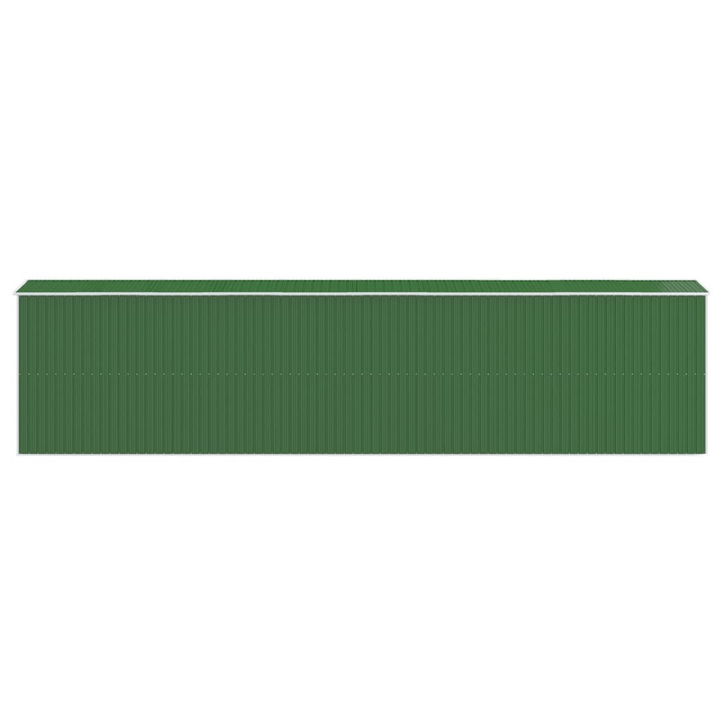NNEVL Garden Shed Green 192x855x223 cm Galvanised Steel