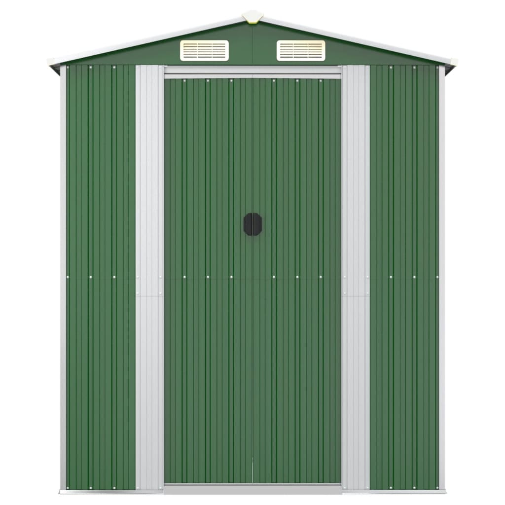 NNEVL Garden Shed Green 192x938x223 cm Galvanised Steel