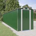 NNEVL Garden Shed Green 192x938x223 cm Galvanised Steel