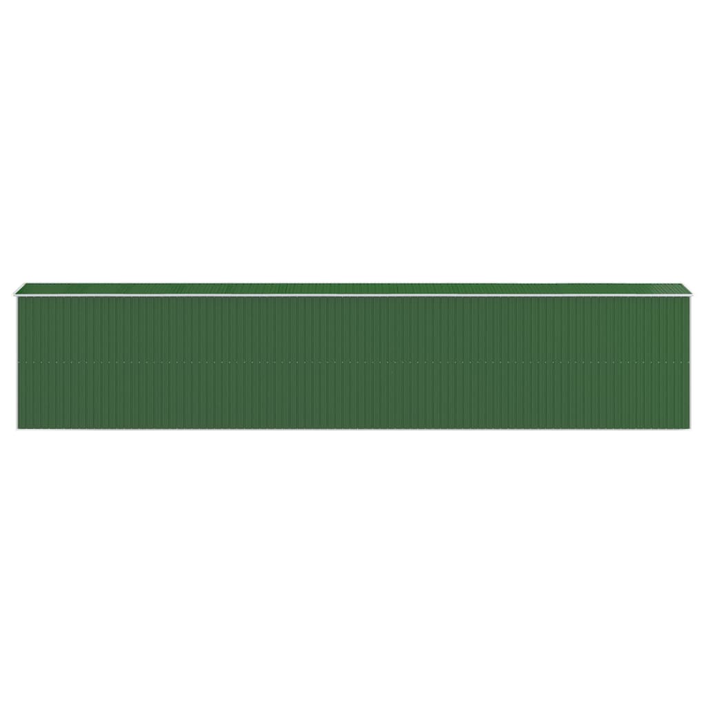NNEVL Garden Shed Green 192x1021x223 cm Galvanised Steel
