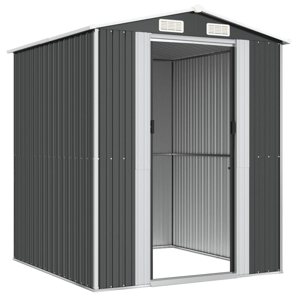 NNEVL Garden Shed Anthracite 192x191x223 cm Galvanised Steel