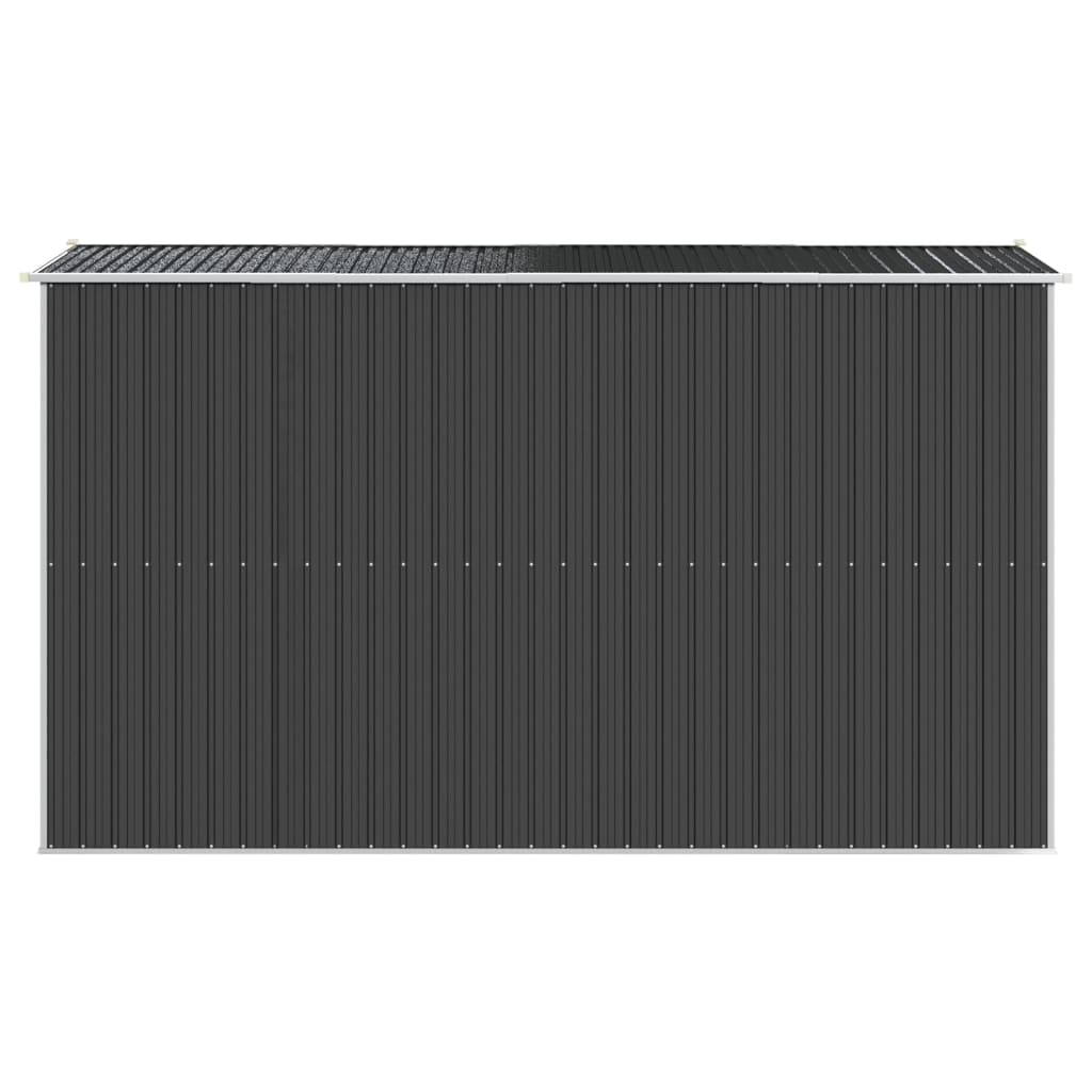 NNEVL Garden Shed Anthracite 192x357x223 cm Galvanised Steel