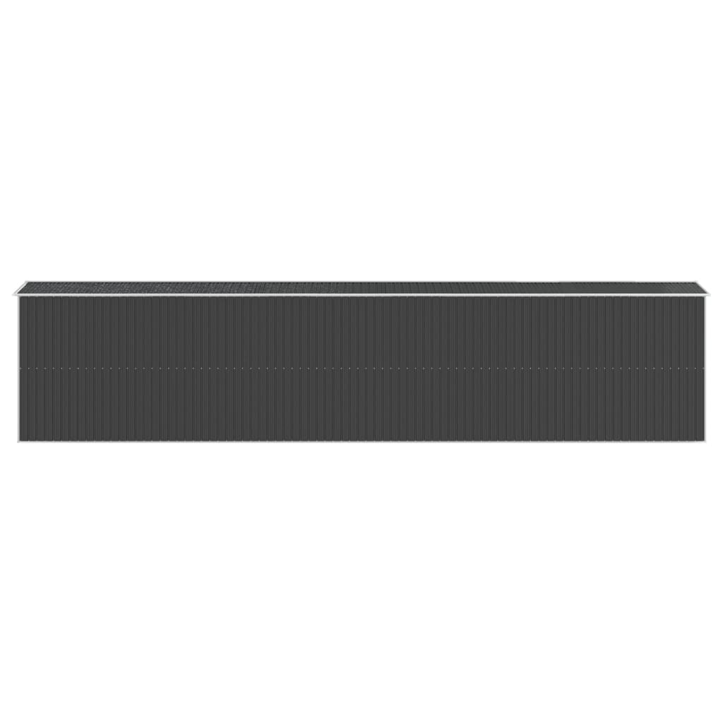 NNEVL Garden Shed Anthracite 192x938x223 cm Galvanised Steel