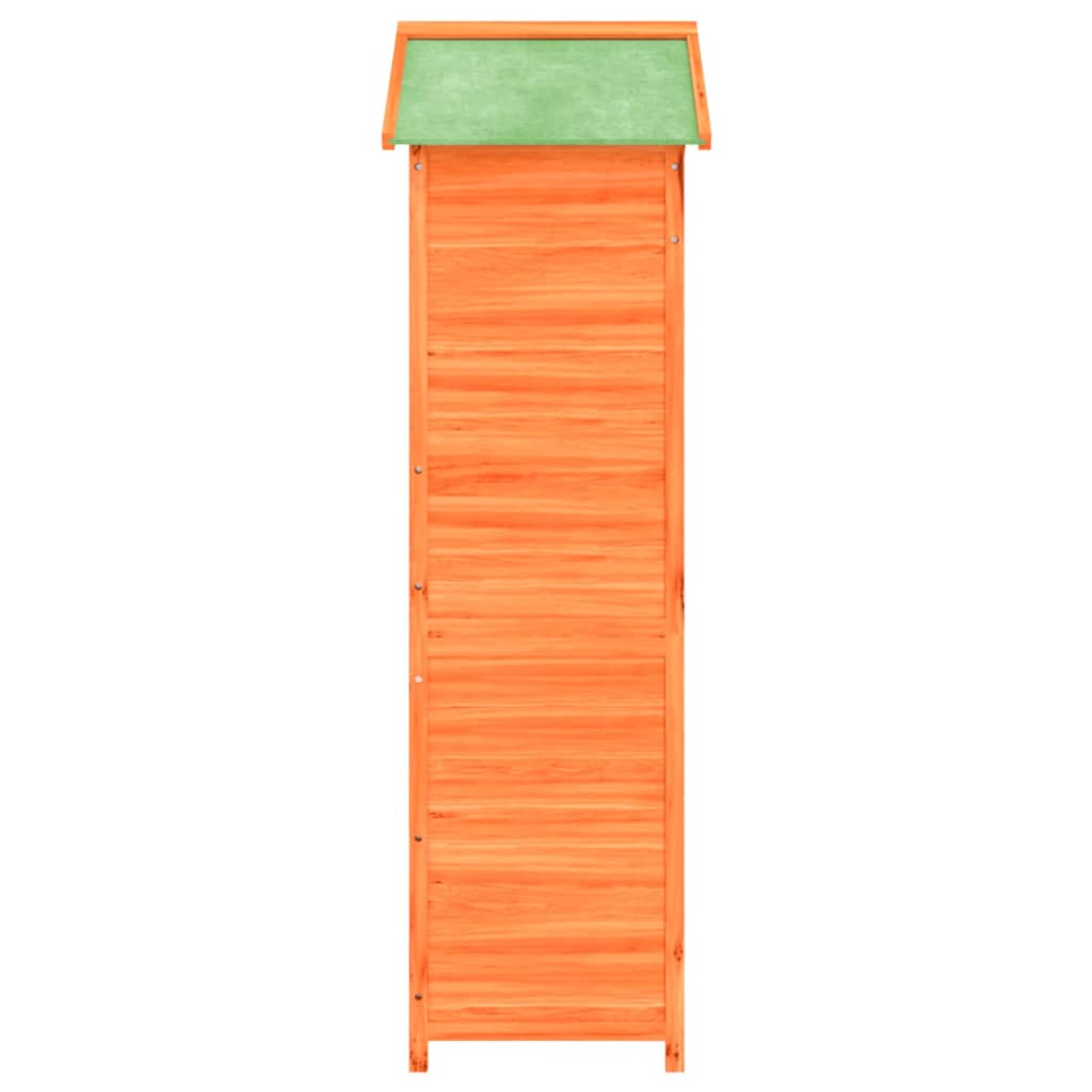 vidaXL Garden Tool Shed Brown 47.2"x21.1"x66.9" Solid Wood Pine