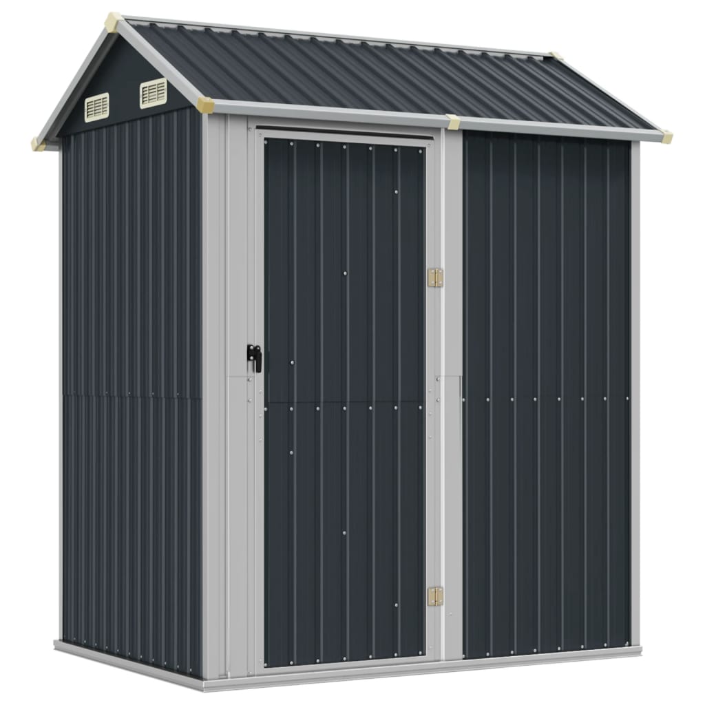 NNEVL Garden Shed Anthracite 192x152.5x237 cm Galvanised Steel