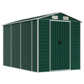 NNEVL Garden Shed Green 191x300x198 cm Galvanised Steel