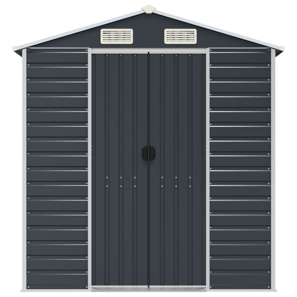 NNEVL Garden Shed Anthracite 191x725x198 cm Galvanised Steel