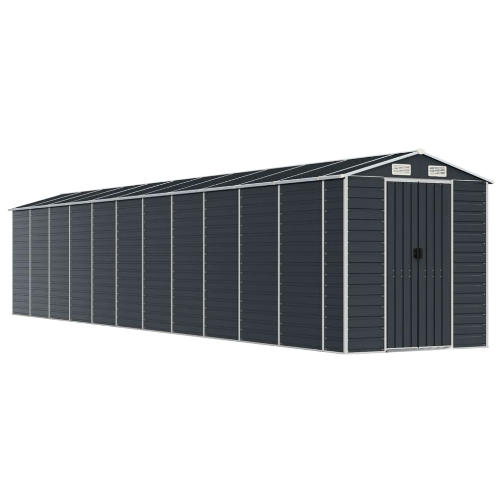 NNEVL Garden Shed Anthracite 191x980x198 cm Galvanised Steel
