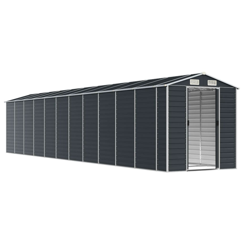 NNEVL Garden Shed Anthracite 191x980x198 cm Galvanised Steel
