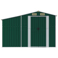 NNEVL Garden Shed Green 277x365.5x179 cm Galvanised Steel