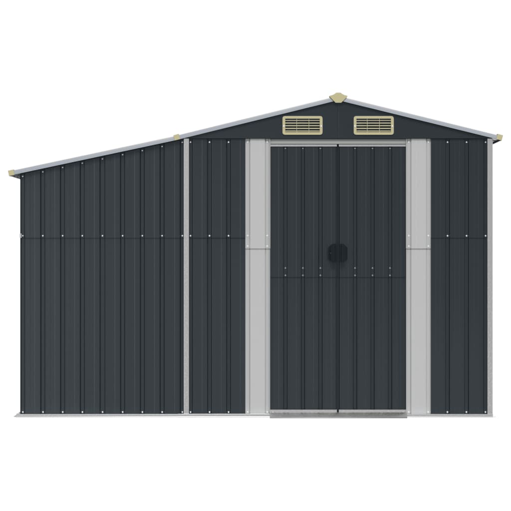 NNEVL Garden Shed Anthracite 277x365.5x179 cm Galvanised Steel